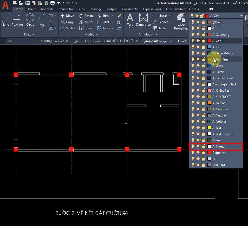 5 bước triển khai bản vẽ AutoCAD cho mặt bằng kiến trúc