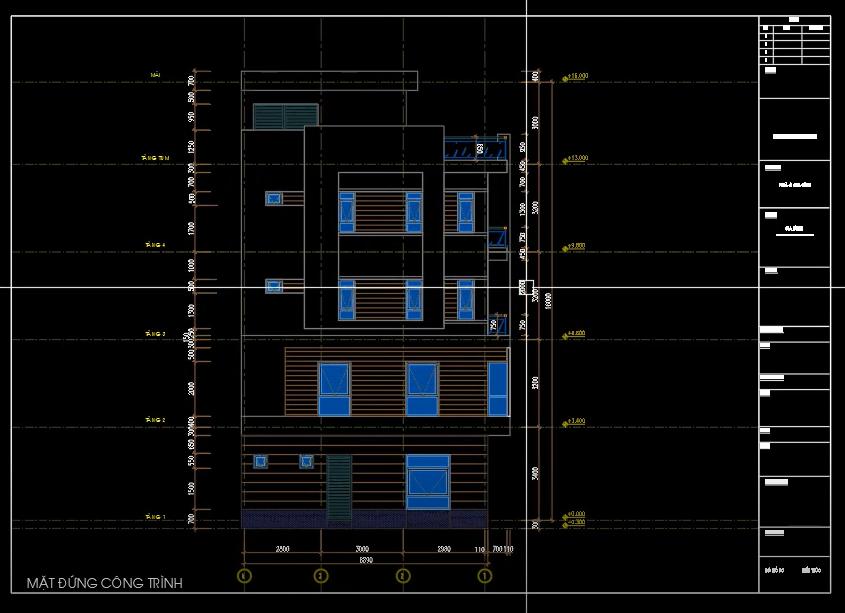 5 bước triển khai bản vẽ AutoCAD cho mặt đứng kiến trúc