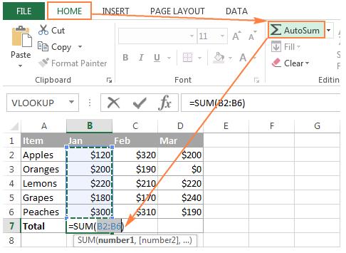 Cách dùng chức năng AutoSum trong Excel hiệu quả nhất