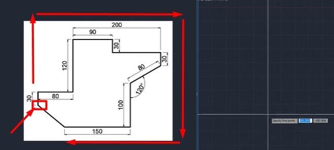 Hướng dẫn phương pháp nhập tọa độ chuẩn trong AutoCAD (Phần 2)
