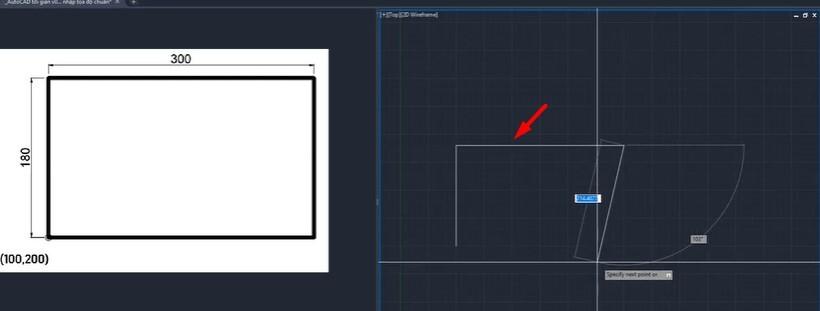 Hướng dẫn phương pháp nhập tọa độ chuẩn trong AutoCAD (Phần 2)