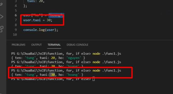 Bài tập thực hành với Object và String trong Javascript