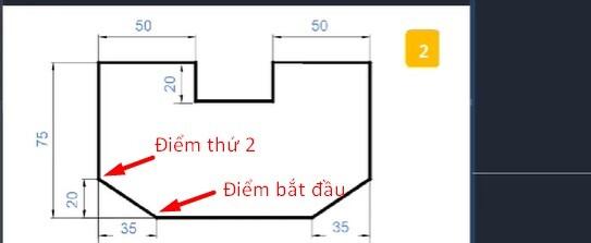 Bài tập thực hành vẽ AutoCAD nhanh bằng LINE và nhập tọa độ