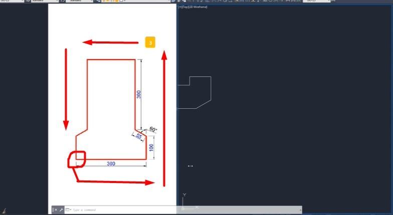 Bài tập thực hành vẽ AutoCAD nhanh bằng LINE và nhập tọa độ