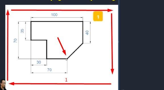 Bài tập thực hành vẽ AutoCAD nhanh bằng LINE và nhập tọa độ