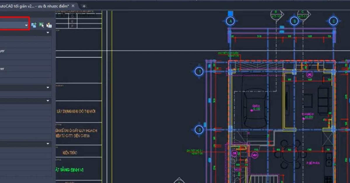 Đọc vị bản vẽ AutoCAD được bố cục trên không gian Model