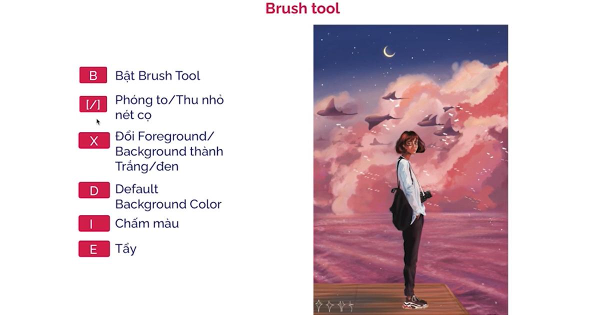 Xóa vật thể trong Photoshop với Brush Tool, Layer Mask & công cụ khác