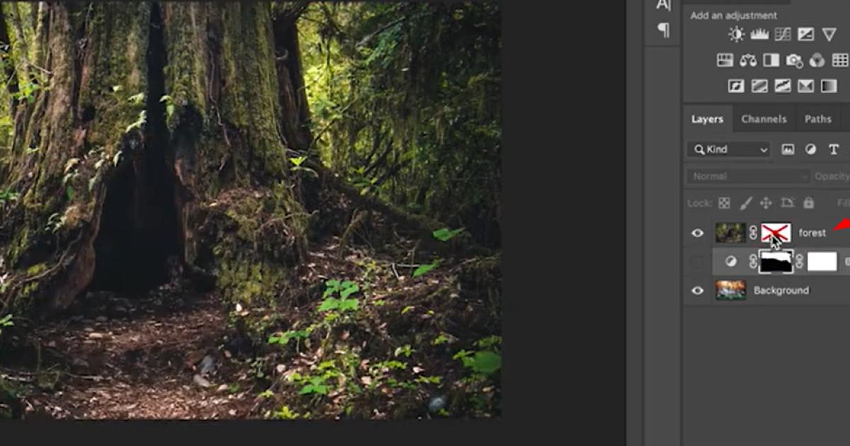 Xóa vật thể trong Photoshop với Brush Tool, Layer Mask & công cụ khác