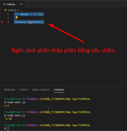 5 kiểu dữ liệu của biến trong Javascript được sử dụng nhiều nhất