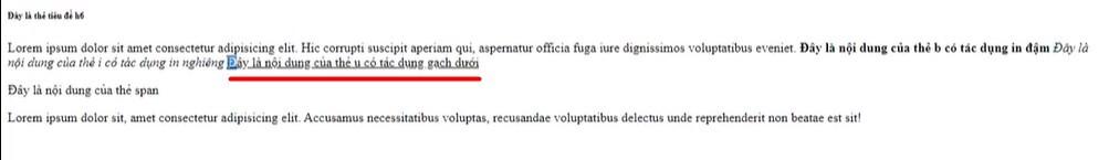 Tìm hiểu chi tiết về các thẻ định dạng chữ (Text) trong HTML