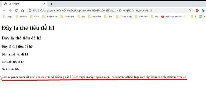 Tìm hiểu chi tiết về các thẻ định dạng chữ (Text) trong HTML