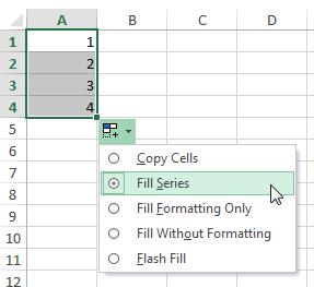 Hướng dẫn cách dùng Autofill trong Excel 2010, 2013, 2016