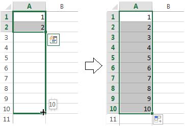 Hướng dẫn cách dùng Autofill trong Excel 2010, 2013, 2016
