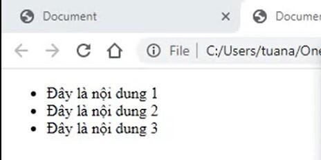 Hướng dẫn cách dùng thẻ div và cách tạo danh sách trong HTML