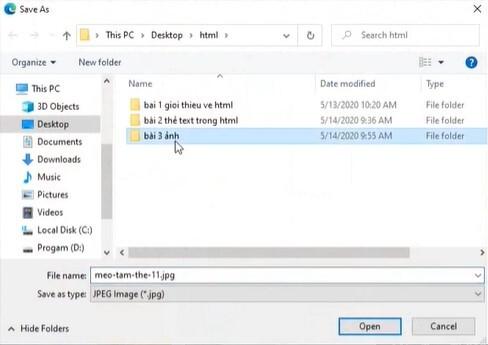 Hướng dẫn cách dùng thẻ IMG hiển thị hình ảnh trong HTML