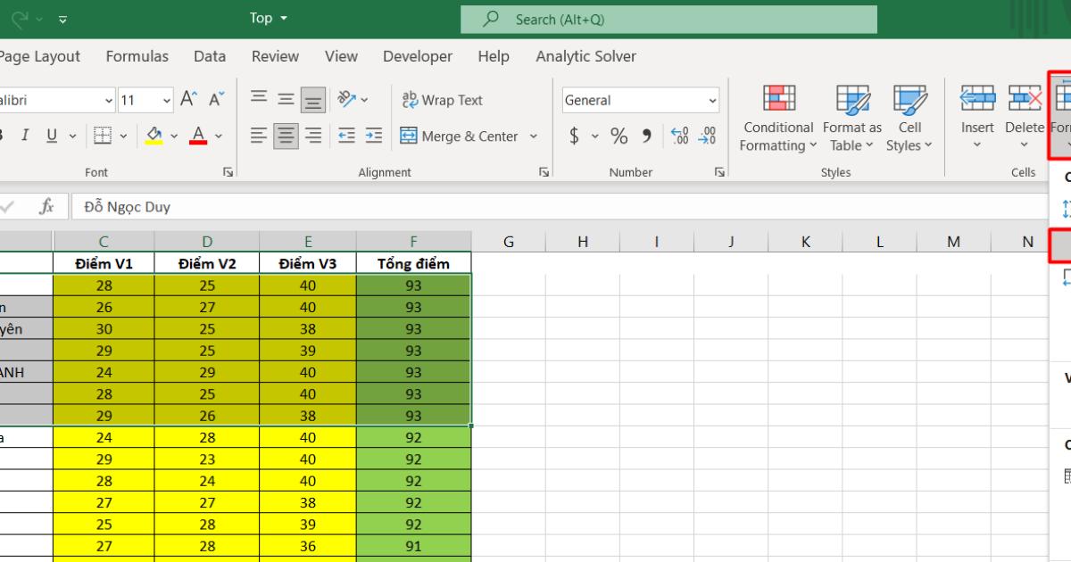 Hướng dẫn 3 cách giãn dòng trong Excel cực nhanh có thể bạn chưa biết
