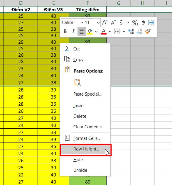 Hướng dẫn 3 cách giãn dòng trong Excel cực nhanh có thể bạn chưa biết