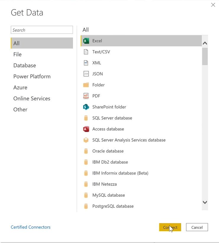 Cách lấy dữ liệu từ nguồn bên ngoài và kết nối với Power BI