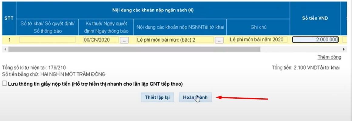 Cách nộp thuế môn bài qua mạng mới nhất và hạch toán vào sổ NKC