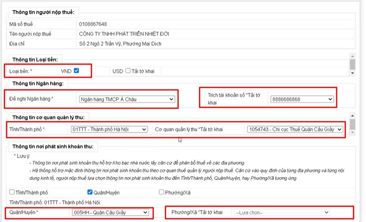 Cách nộp thuế môn bài qua mạng mới nhất và hạch toán vào sổ NKC