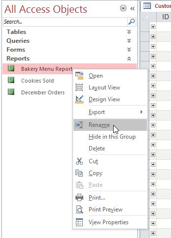 Cách quản lý dữ liệu Database và các đối tượng trong Access 2016