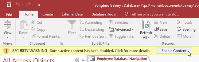 Cách quản lý dữ liệu Database và các đối tượng trong Access 2016