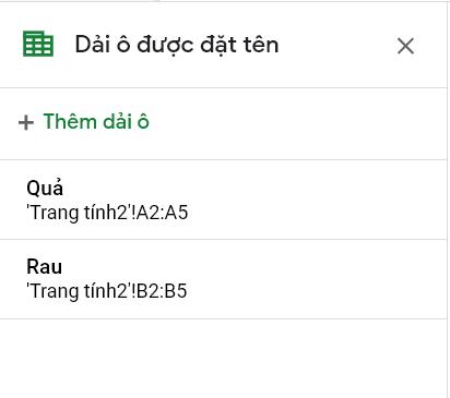 Hướng dẫn tạo danh sách tùy chọn Drop List trong Google Sheets