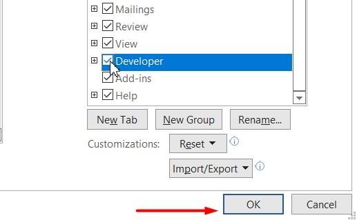 Hướng dẫn cách thêm thẻ Developer trong Word đơn giản nhất