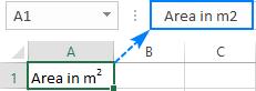 Cách viết chỉ số trên, chỉ số dưới trong Excel