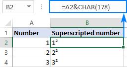 Cách viết chỉ số trên, chỉ số dưới trong Excel