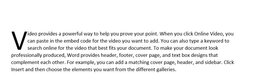 Cách tạo Drop Cap trong Word để viết to chữ cái đầu