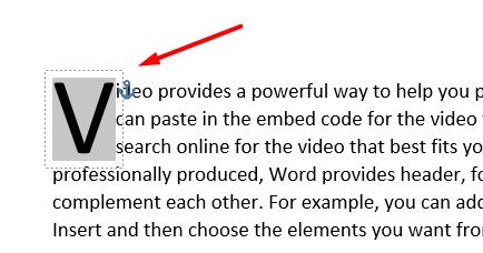 Cách tạo Drop Cap trong Word để viết to chữ cái đầu