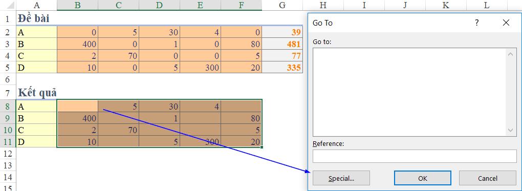 Hướng dẫn cách xóa ô có số 0 và dồn dữ liệu sang trái trong Excel