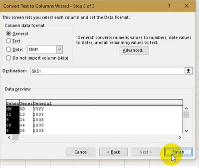 Cách xử lý dữ liệu dạng DATE trong Excel cho báo cáo quản trị