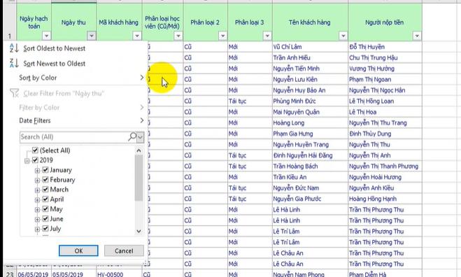 Cách xử lý dữ liệu dạng DATE trong Excel cho báo cáo quản trị