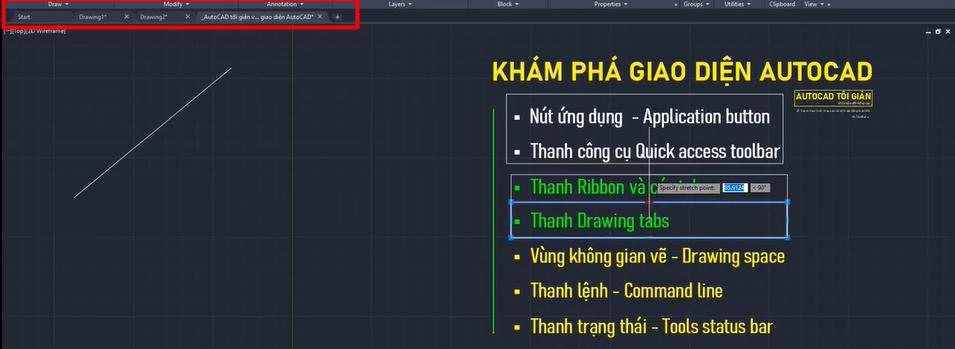 Khám phá giao diện làm việc chuyên nghiệp của phần mềm AutoCAD