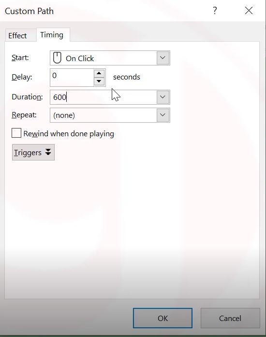 Hiệu ứng Powerpoint dạng di chuyển: Custom Path và các Path khác