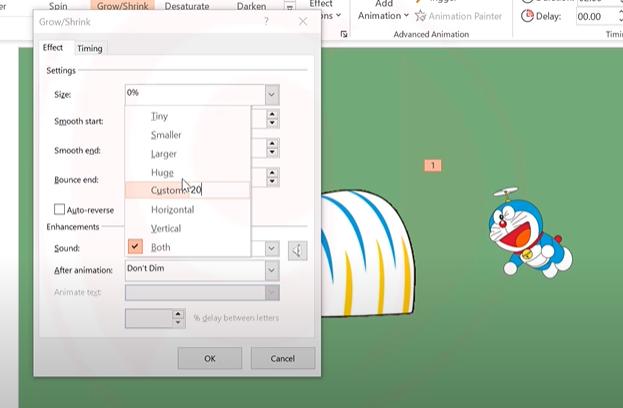 Khám phá nhóm hiệu ứng Powerpoint tạo sự nhấn mạnh vào đối tượng