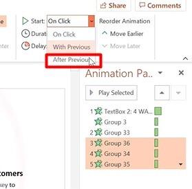 Hiệu ứng xuất hiện tạo xu hướng di chuyển cho đối tượng trong Powerpoint