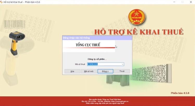 Hướng dẫn cài đặt Hỗ trợ kê khai và khai báo thông tin doanh nghiệp