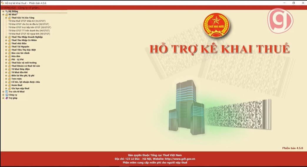 Hướng dẫn cài đặt Hỗ trợ kê khai và khai báo thông tin doanh nghiệp