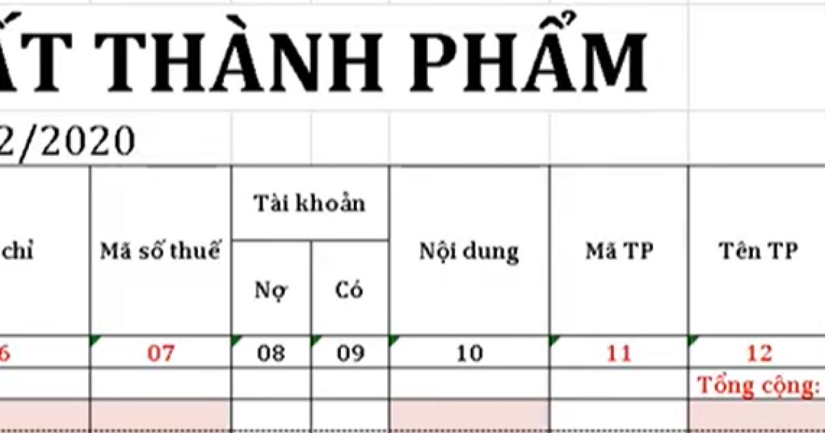 Cách hạch toán mua nguyên liệu và lập bảng nhập kho nguyên liệu