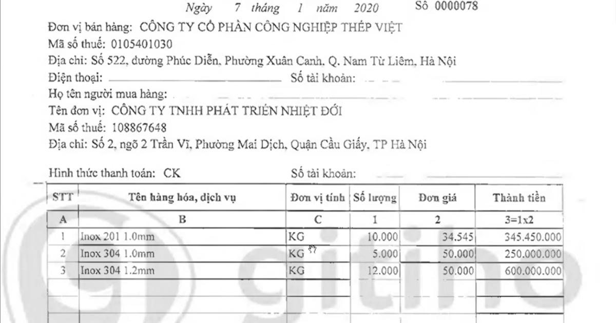 Cách hạch toán mua nguyên liệu và lập bảng nhập kho nguyên liệu