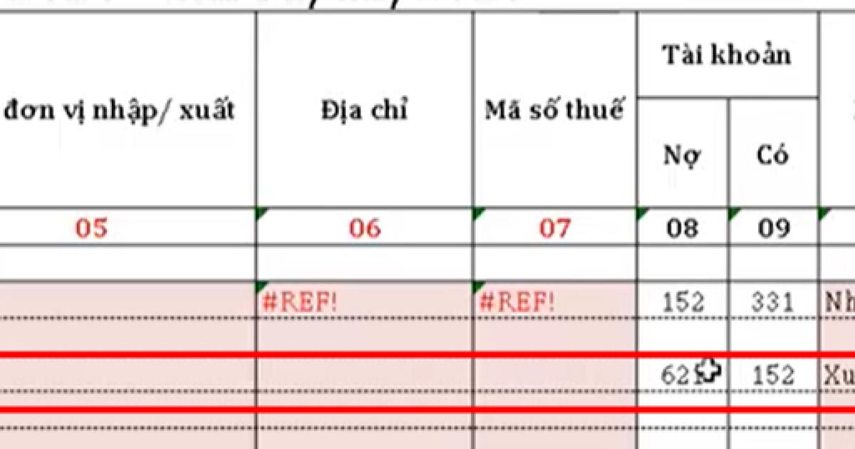 Cách hạch toán mua nguyên liệu và lập bảng nhập kho nguyên liệu