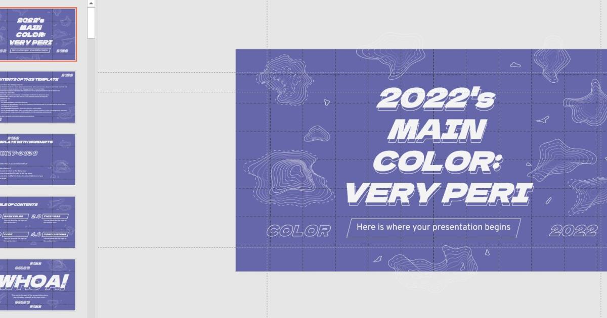 Very Peri - màu của năm 2022 và ứng dụng tuyệt đẹp trong thiết kế slide