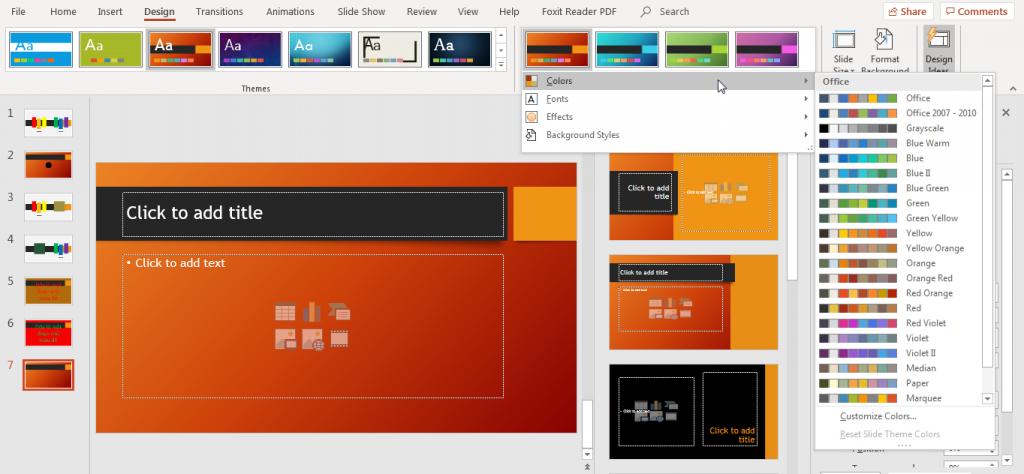 Cách phối màu trong Powerpoint cho slide chuyên nghiệp và ấn tượng