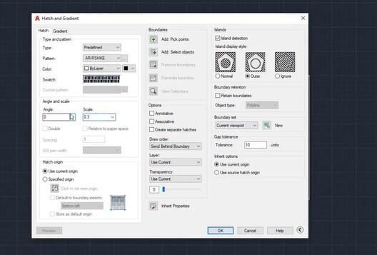 Hướng dẫn cách dùng lệnh Hatch tô vật liệu và mặt cắt trong AutoCAD