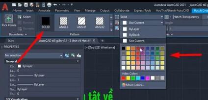 Hướng dẫn cách dùng lệnh Hatch tô vật liệu và mặt cắt trong AutoCAD