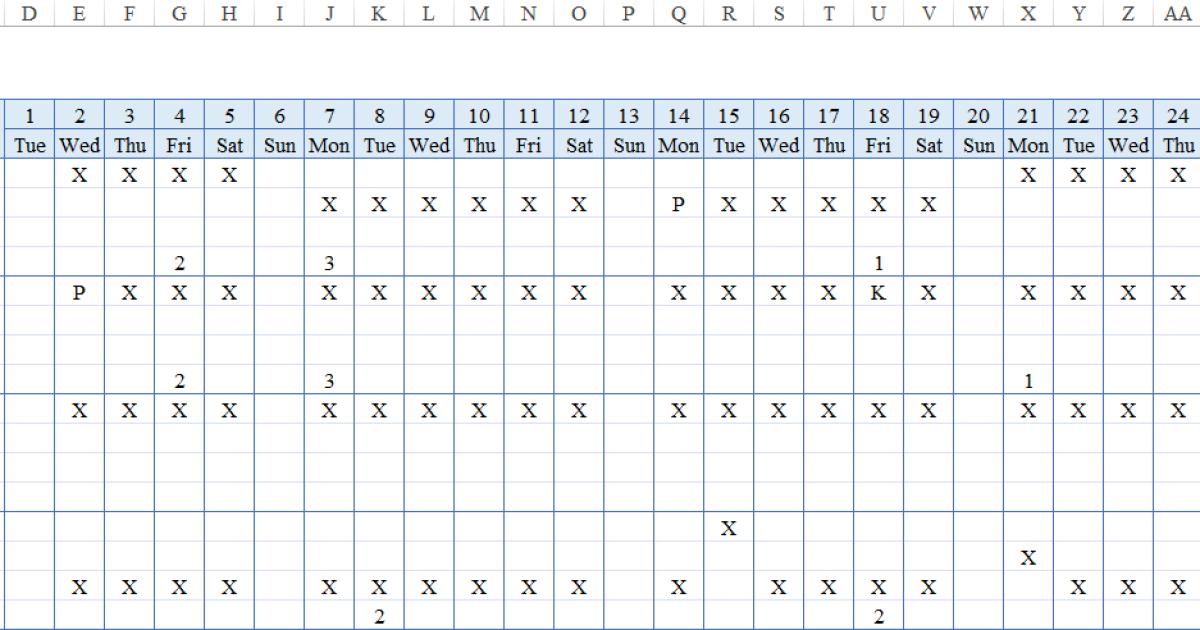 Hướng dẫn cách lập bảng chấm công theo ca và làm thêm giờ trên Excel