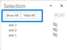 Cách dùng Selection Pane quản lý đối tượng trong Powerpoint